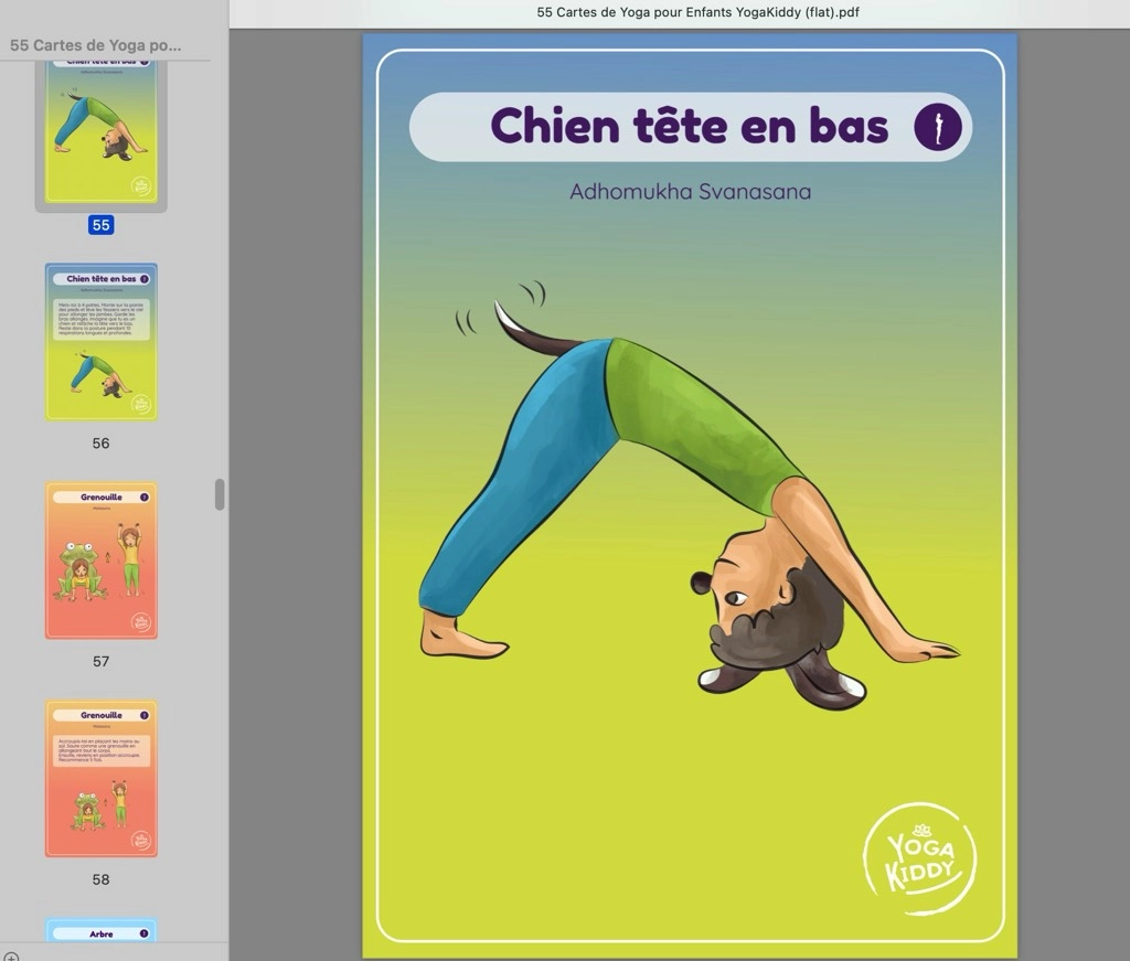Le chien tête en bas (Adho Mukha Svanasana)