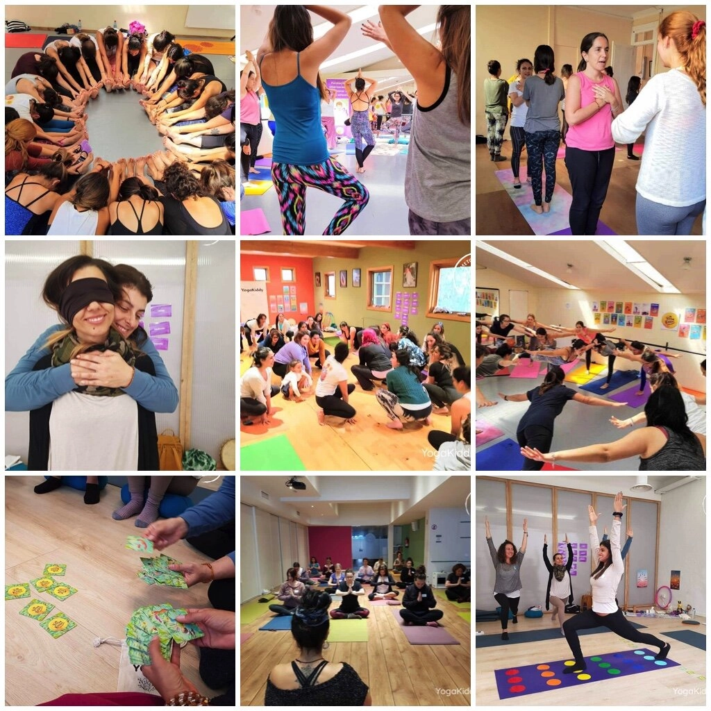 Apprentissage et partage lors d'une formation de yoga pour enfants