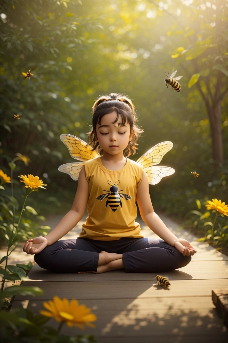 Guide Complet: Respiration de l'Abeille pour le Yoga des Enfants