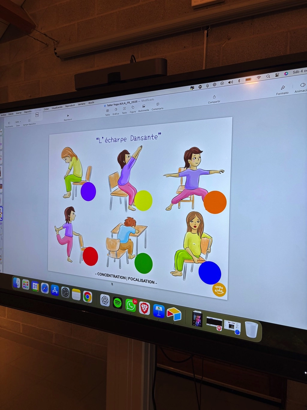 Formation yoga à l'école